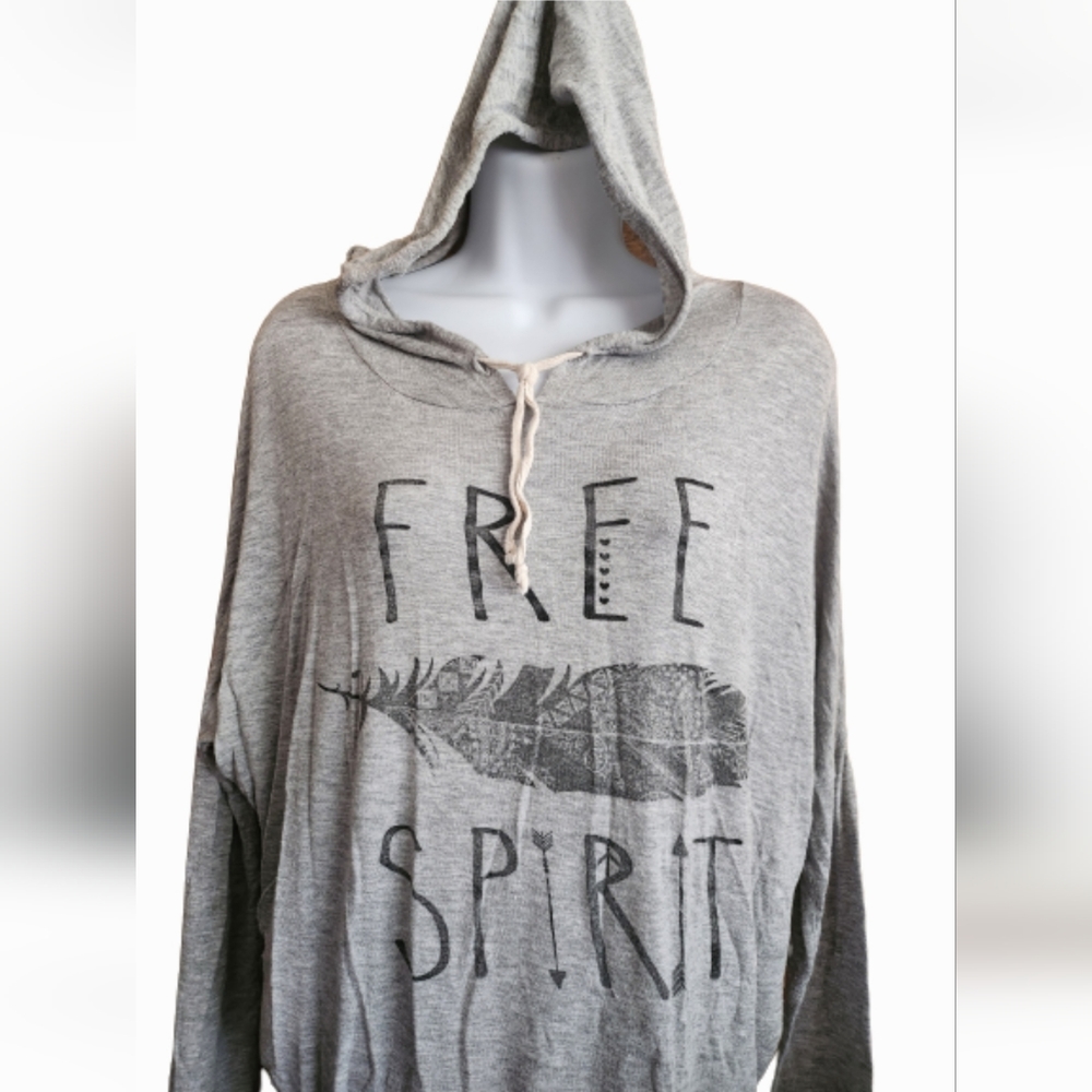 Raggs2Riches Free Spirit Long Sleeve Hooded Lightweight T-shirt